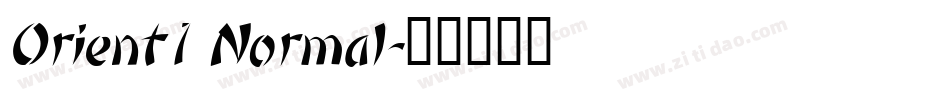 Orient1 Normal字体转换